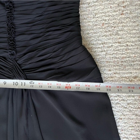 Anne Klein black 100% silk dress - Picture 9 of 11